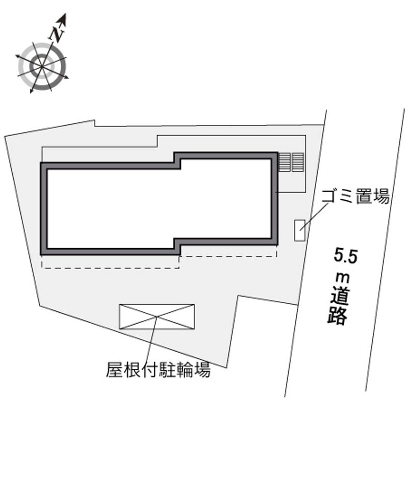 レオパレス新潟中央 配置図