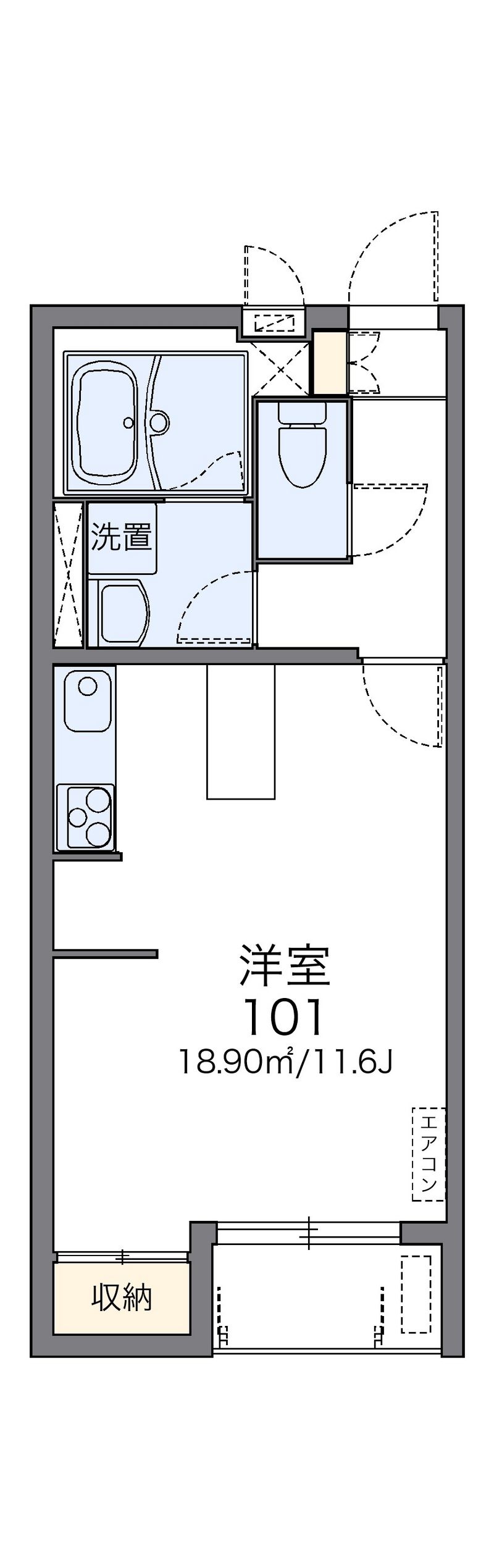 レオネクストＧＦ桐生 間取図