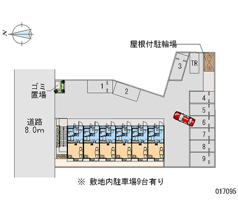 レオパレスハピネス 月極駐車場