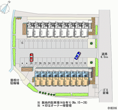 18316 Monthly parking lot