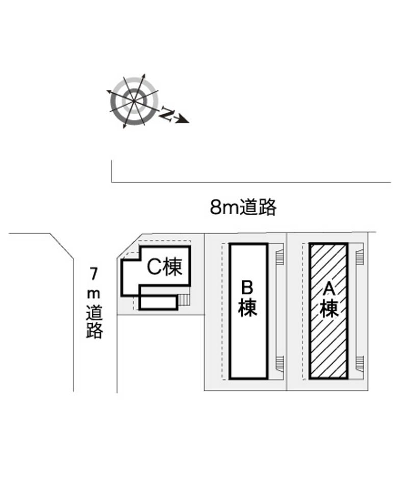 レオパレス亀有第３ 配置図