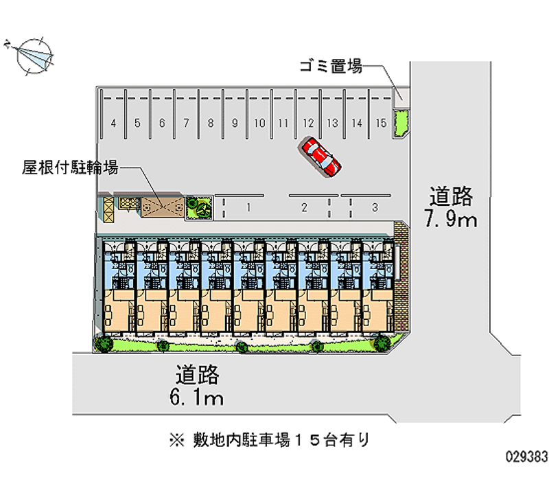 レオパレスＣｏｍｆｏｒｔ　和幸 月極駐車場