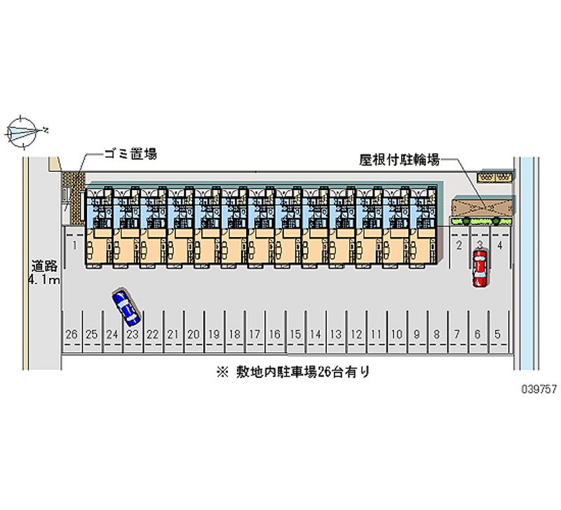 39757 Monthly parking lot