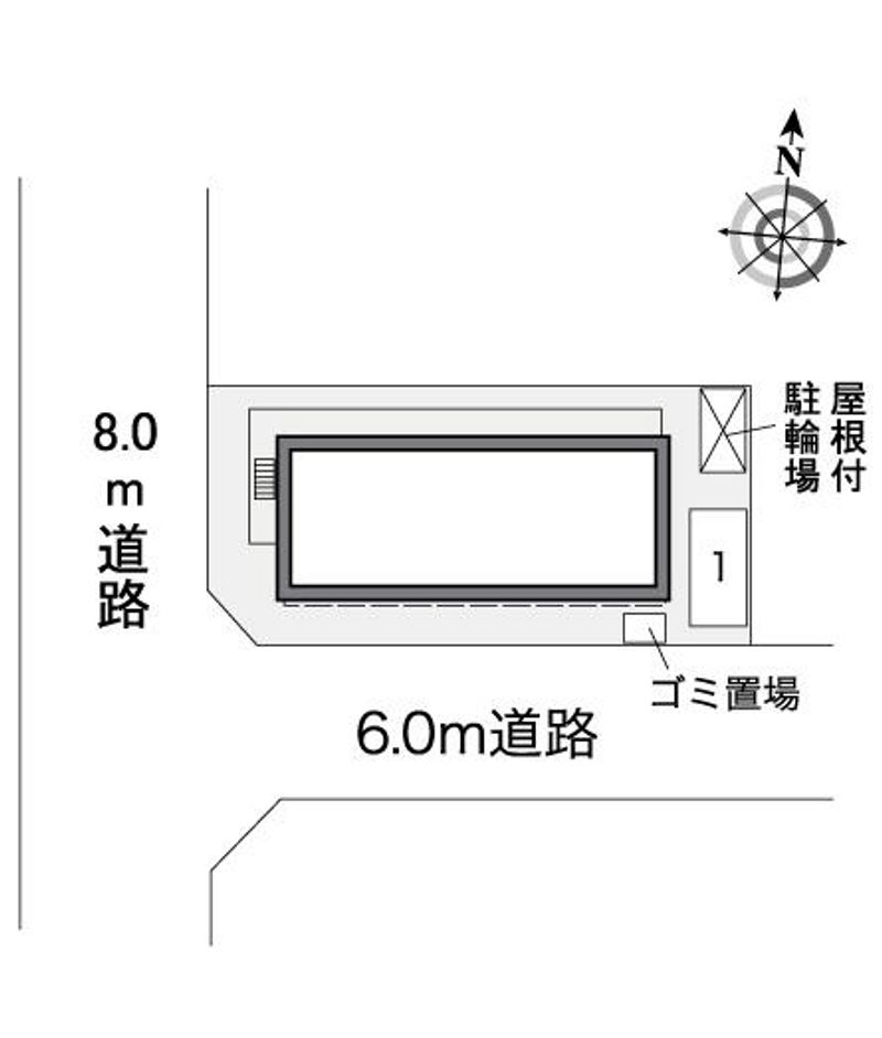 レオパレスパークハイム鷹合 配置図