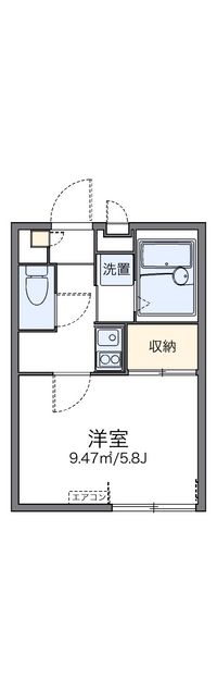 レオパレス小日向 間取り図