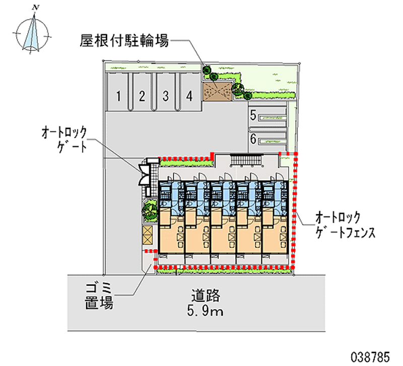 レオパレス三軒家 区画図