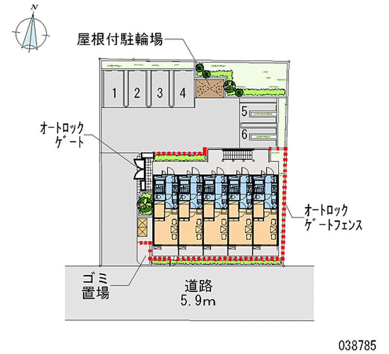 レオパレス三軒家 月極駐車場