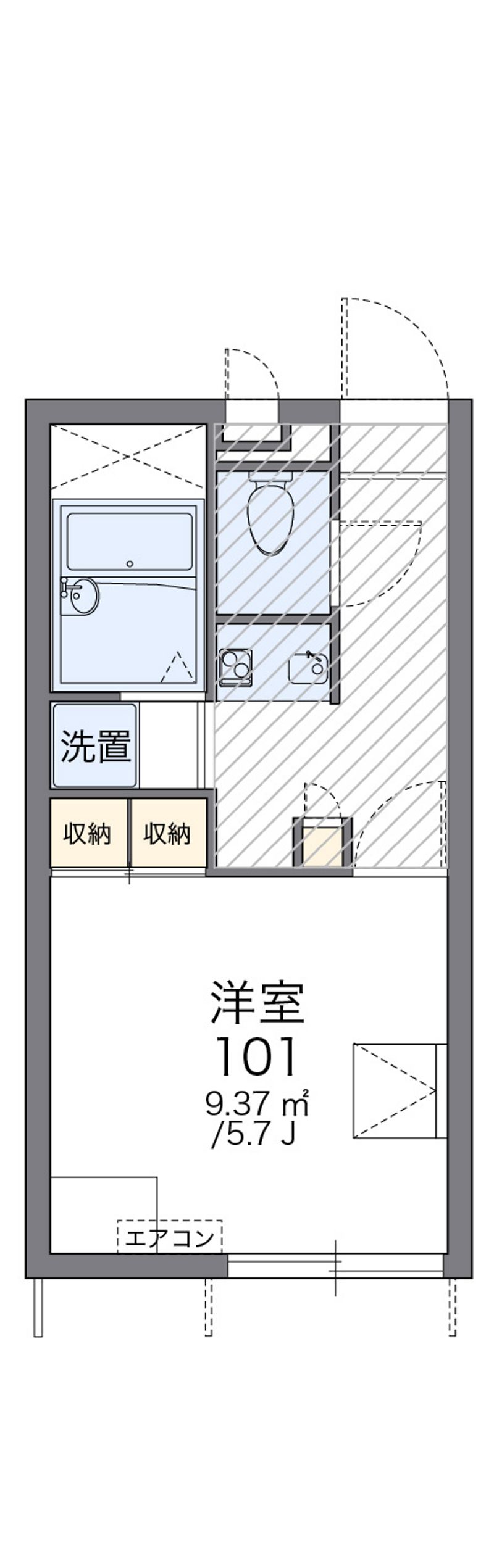 レオパレス松本中央 間取図