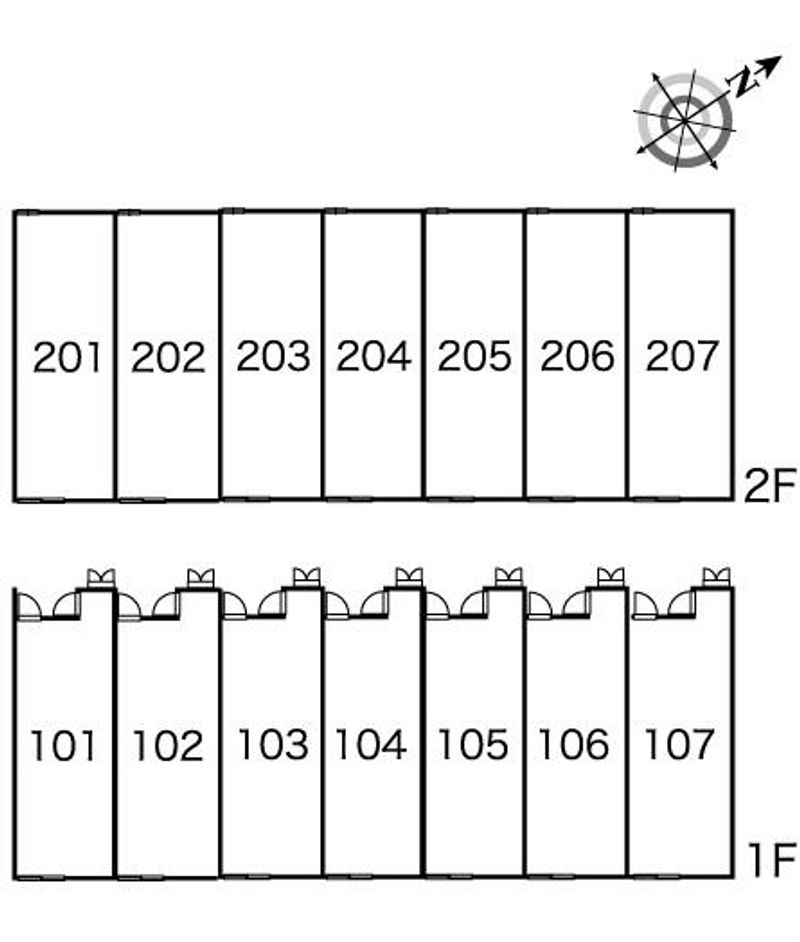 レオパレス日吉 間取り配置図