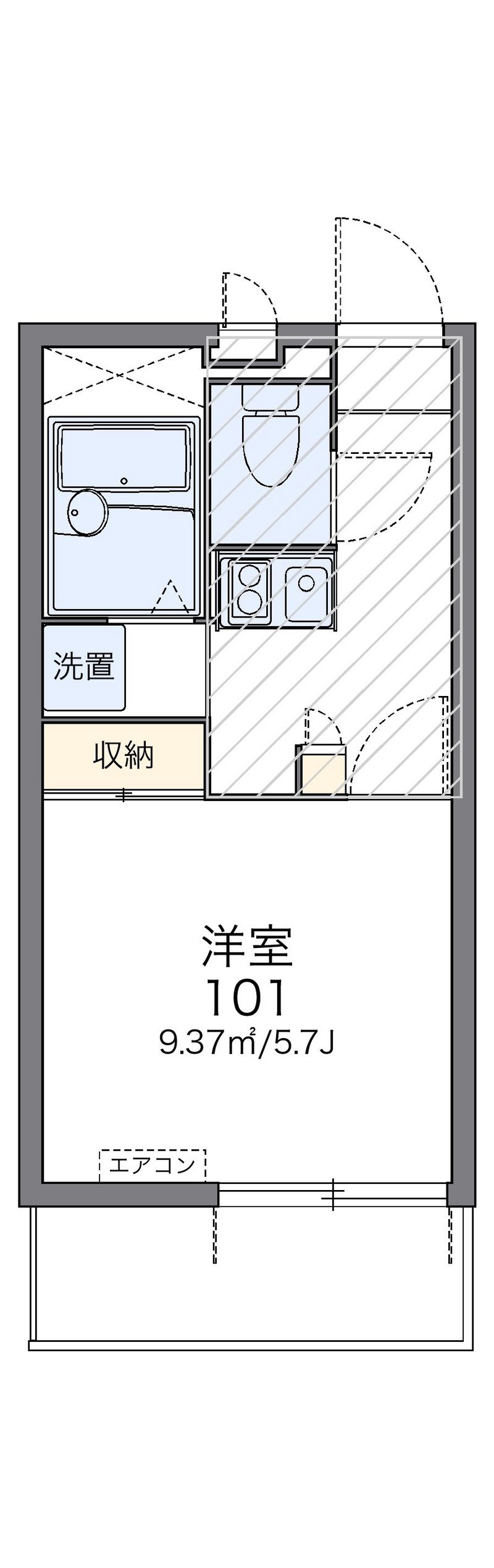 レオパレスオネスティⅢ 間取図