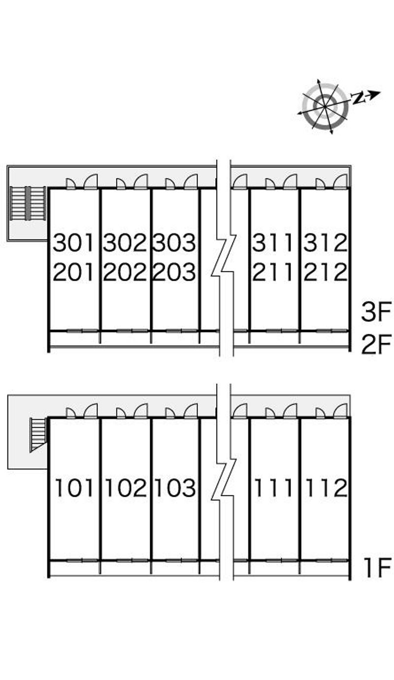 レオパレスサンリッチ 間取配置図