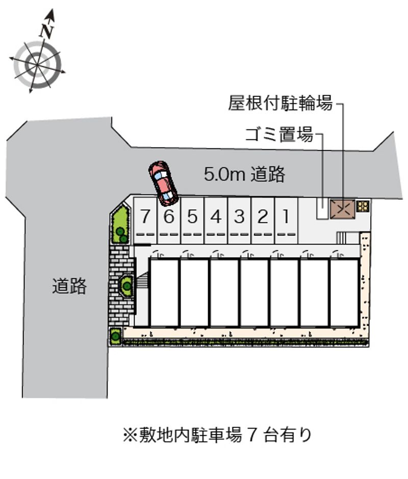 レオパレスもみじ 配置図