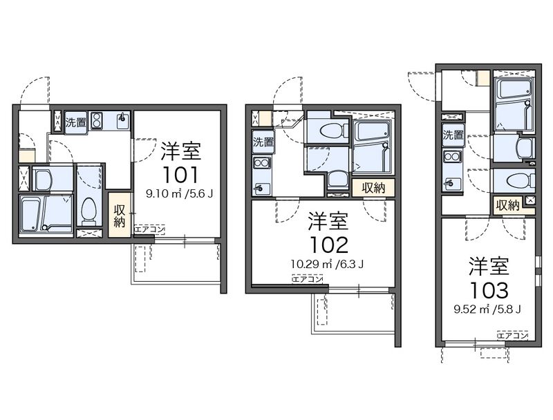 クレイノシャ　ブラン　プティ 間取図