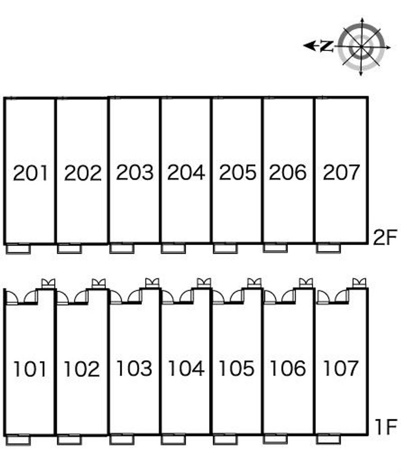 レオパレスグレイス　カーサ 間取配置図