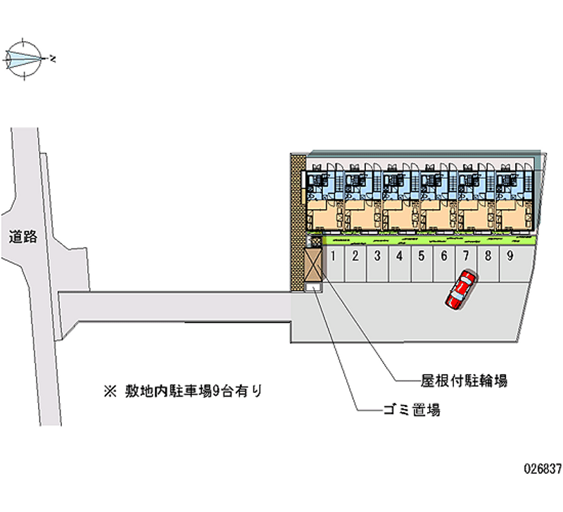 レオパレスいずみ 月極駐車場