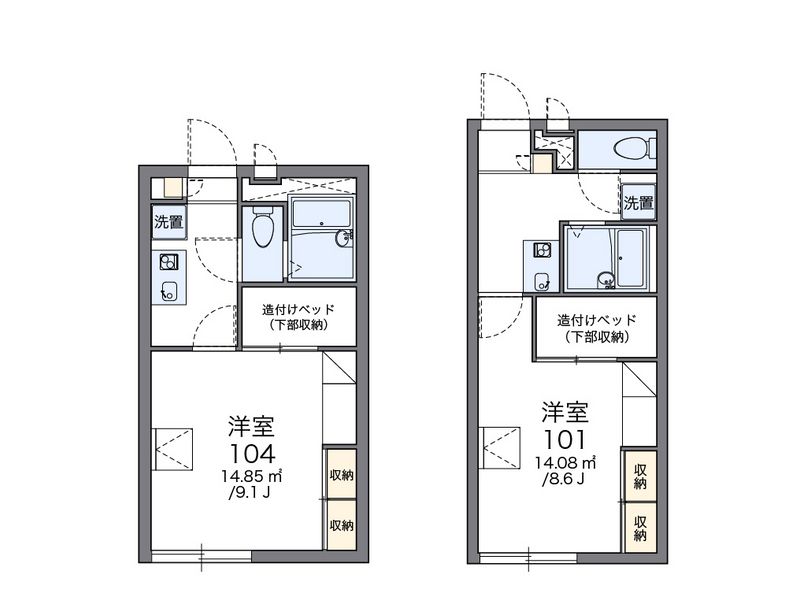 レオパレス佐和山 間取図