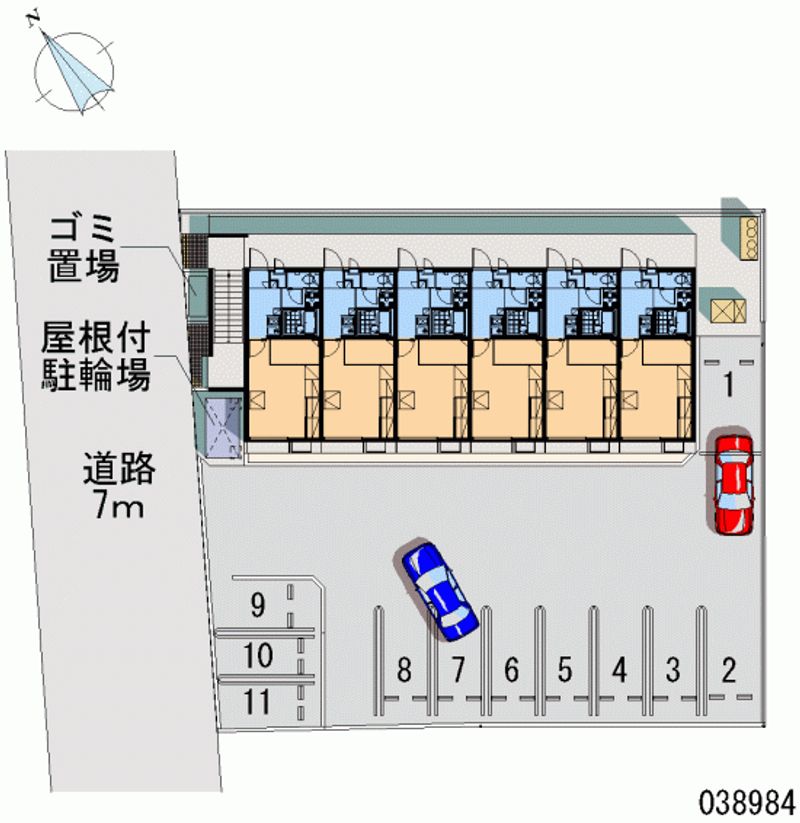 レオパレスハマナシ 月極駐車場