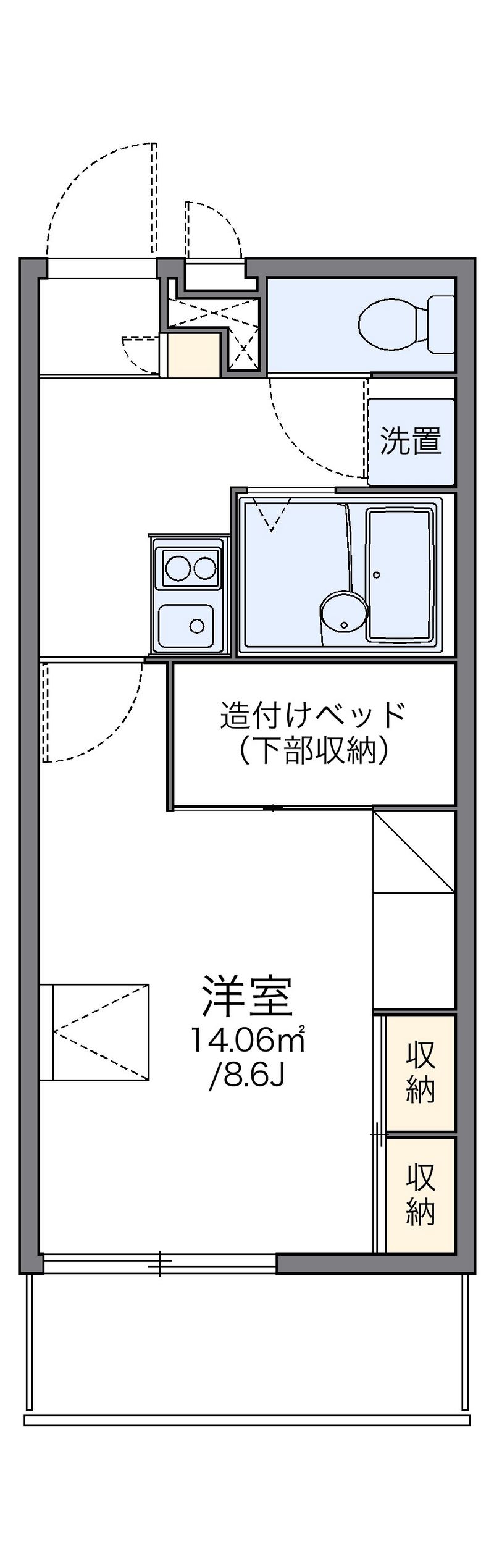 レオパレスＹＵＴＡＫＡ 間取図