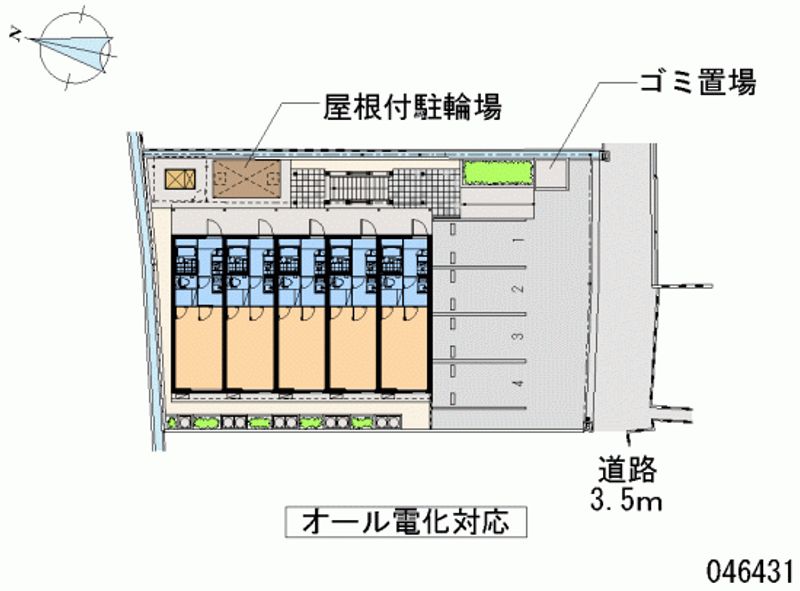 レオパレスシャルマン上 月極駐車場