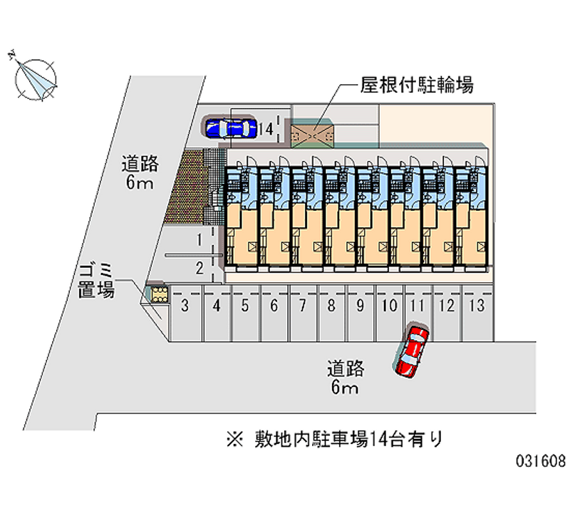 レオパレス滝の庄 月極駐車場