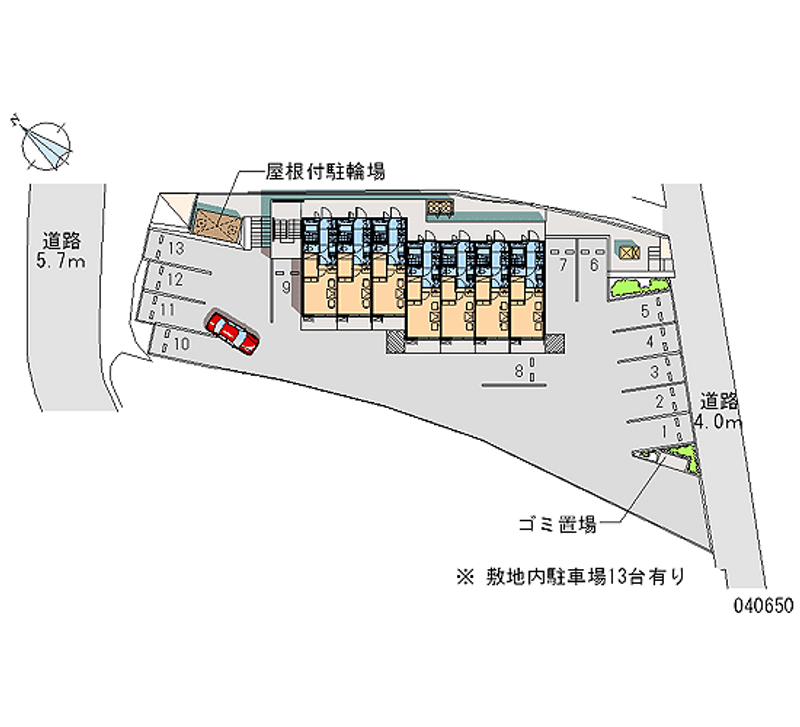 レオパレスアーチェロコル 月極駐車場