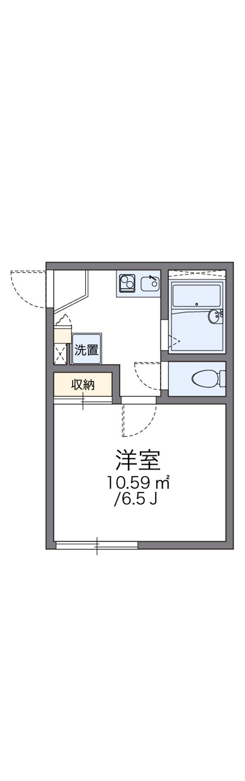 レオパレス境之谷 間取図