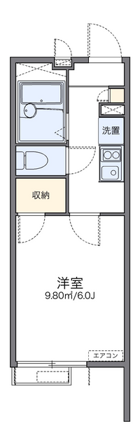 レオパレスパラドール　デ　徳丸 間取り図