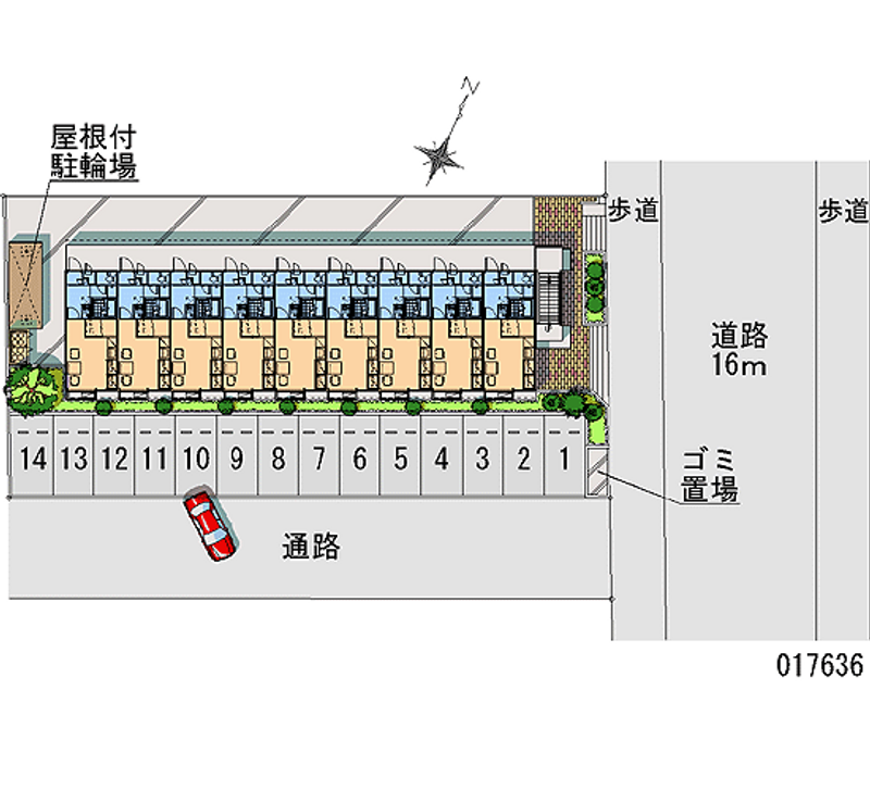 レオパレスデューネ 月極駐車場