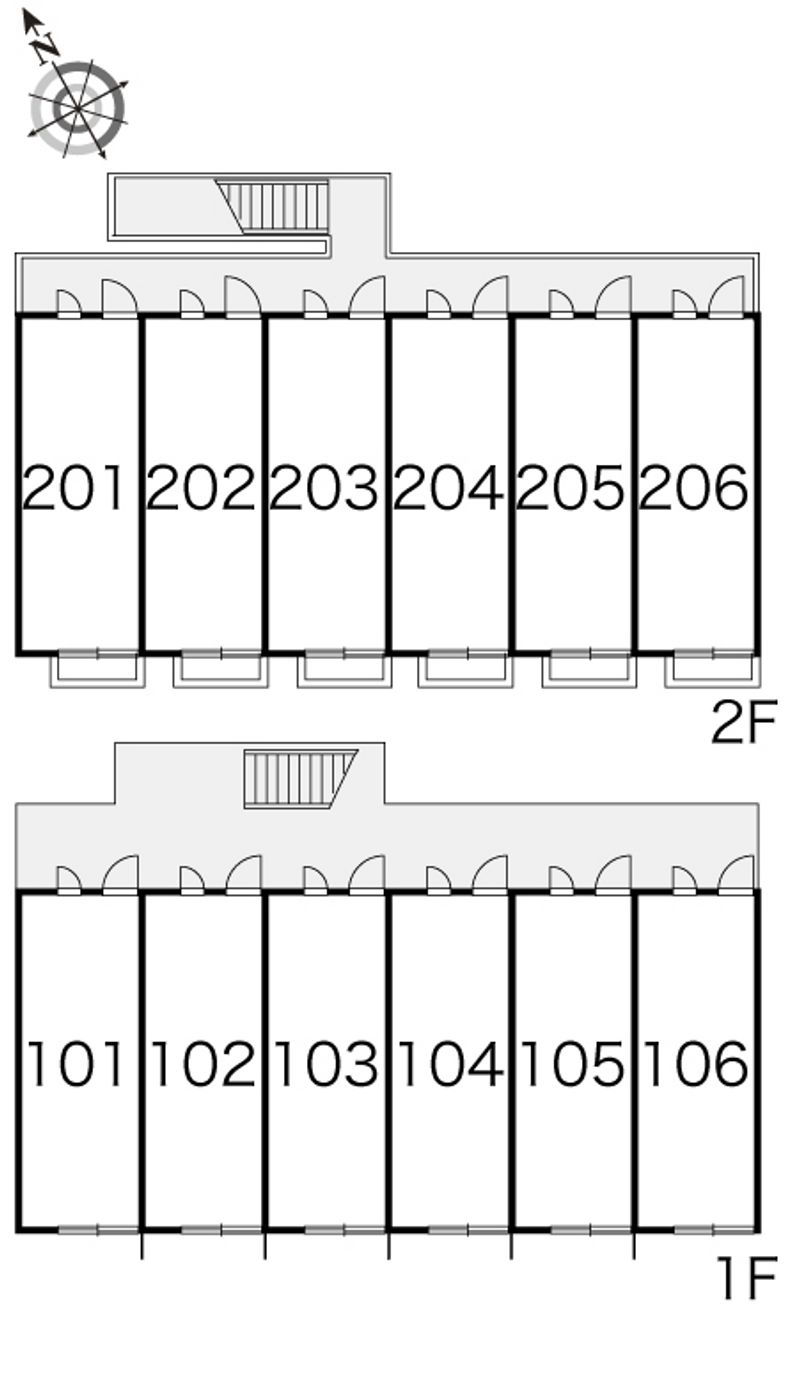 レオパレススプルース元木Ⅱ 間取配置図