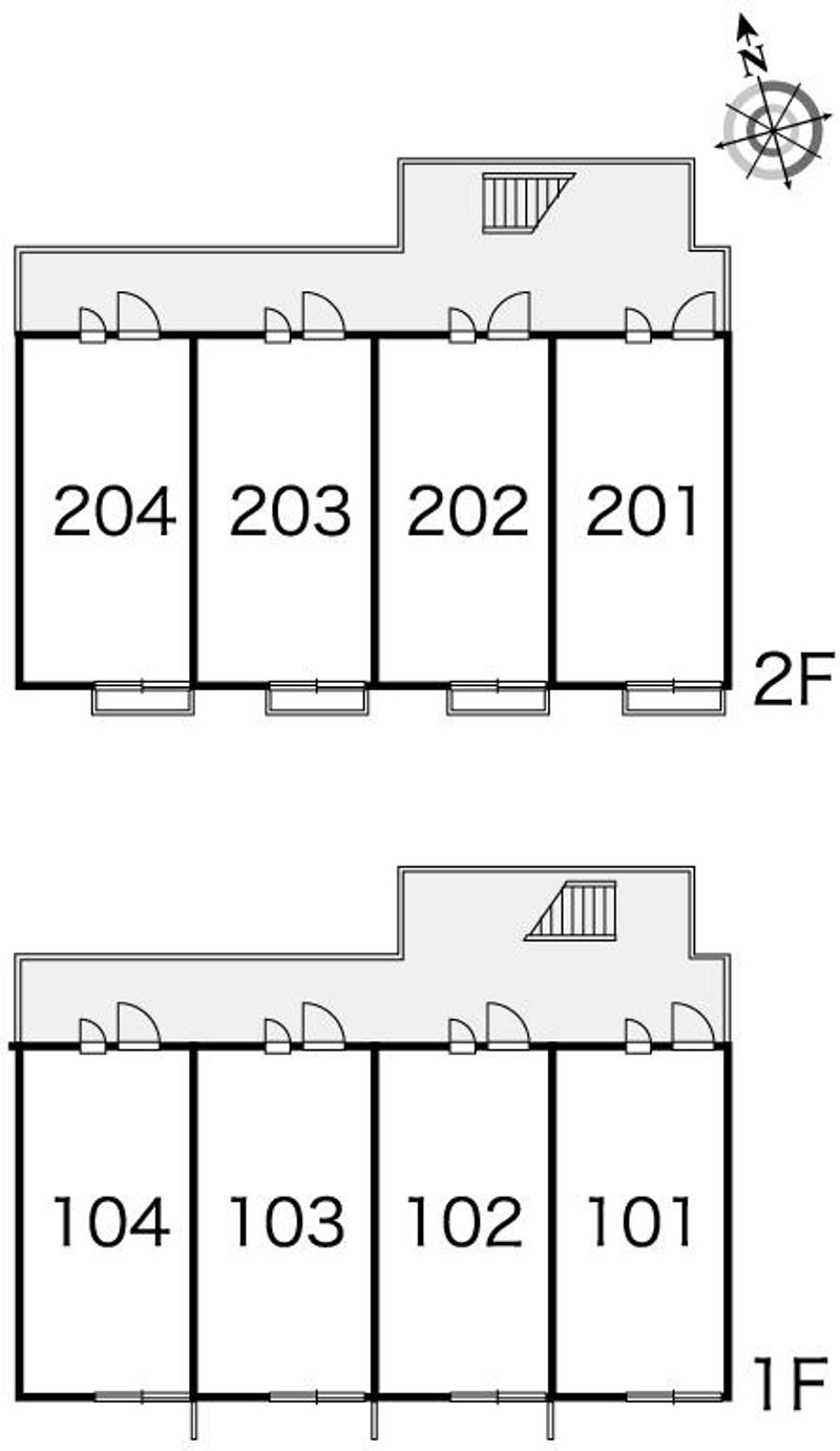 レオパレスきしの 間取配置図