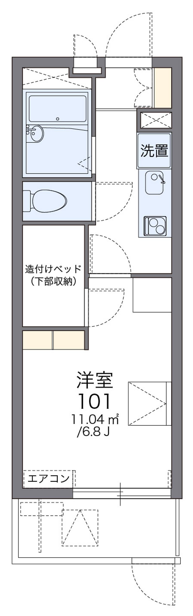 レオパレスＥ　サクセス 間取図