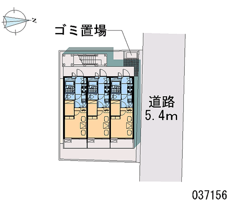 レオパレスセイント東砂 区画図