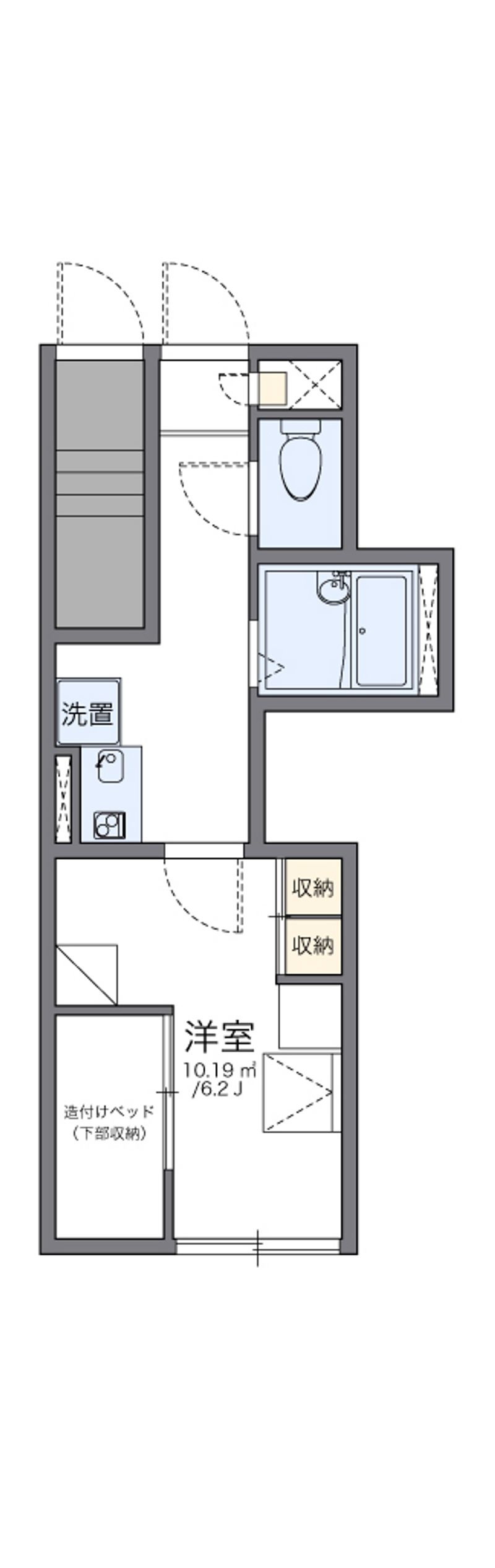 レオパレス雷塚Ⅱ 間取図