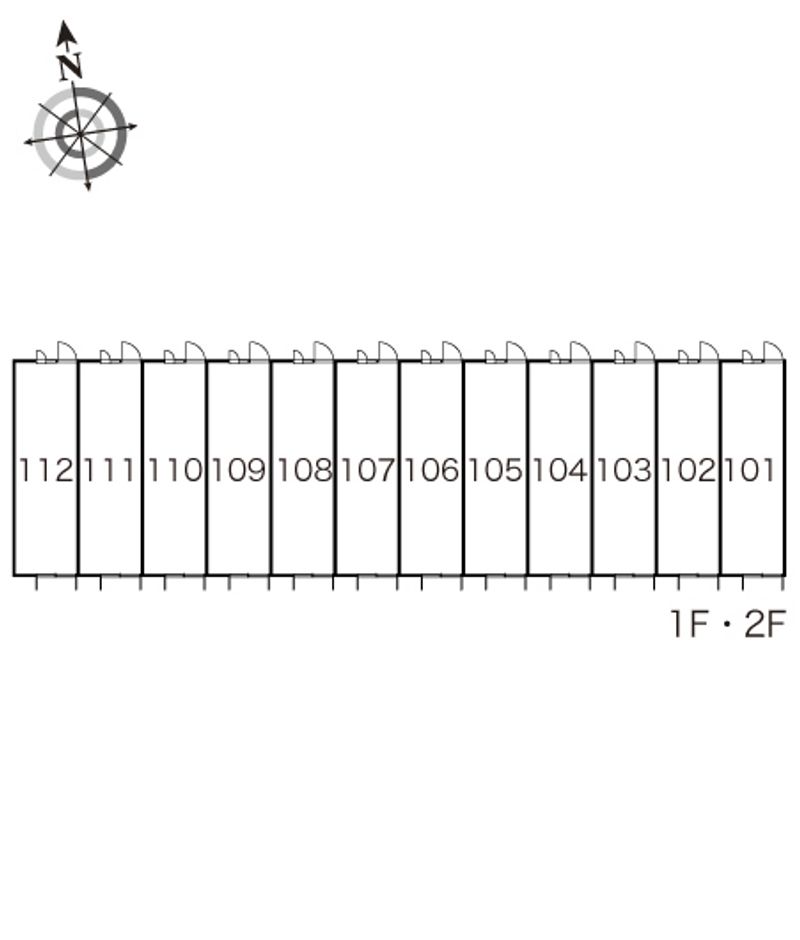 レオパレスロワール三条Ａ 間取り配置図