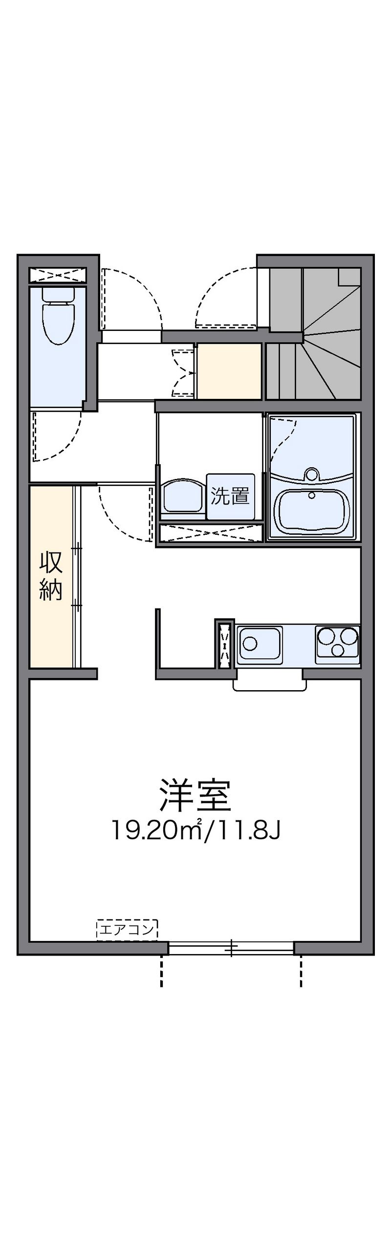 レオネクストＷＡＤＯＵ　Ｂ 間取図