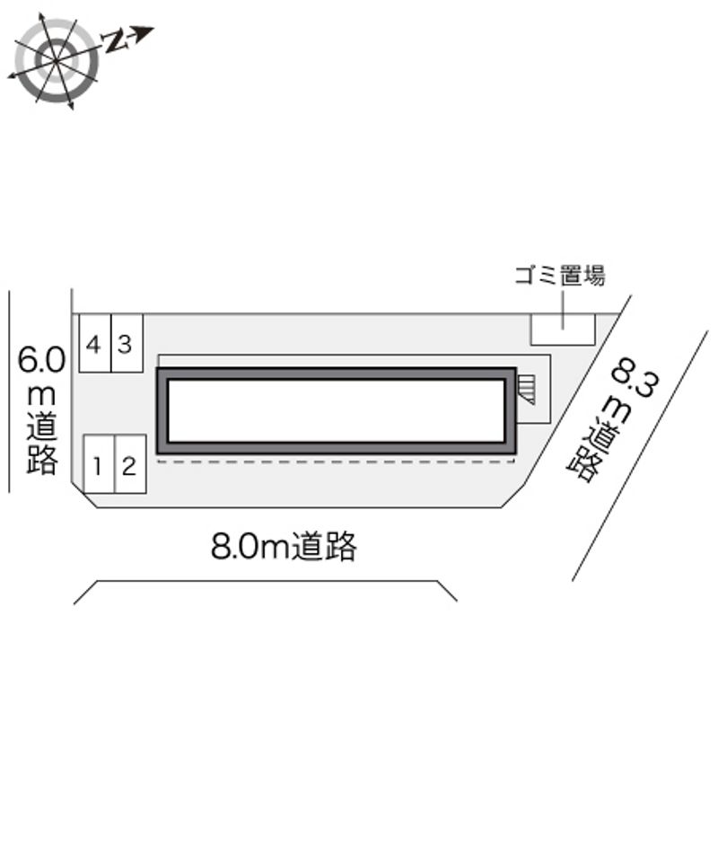 レオパレスパヴィヨン　ブラン 配置図