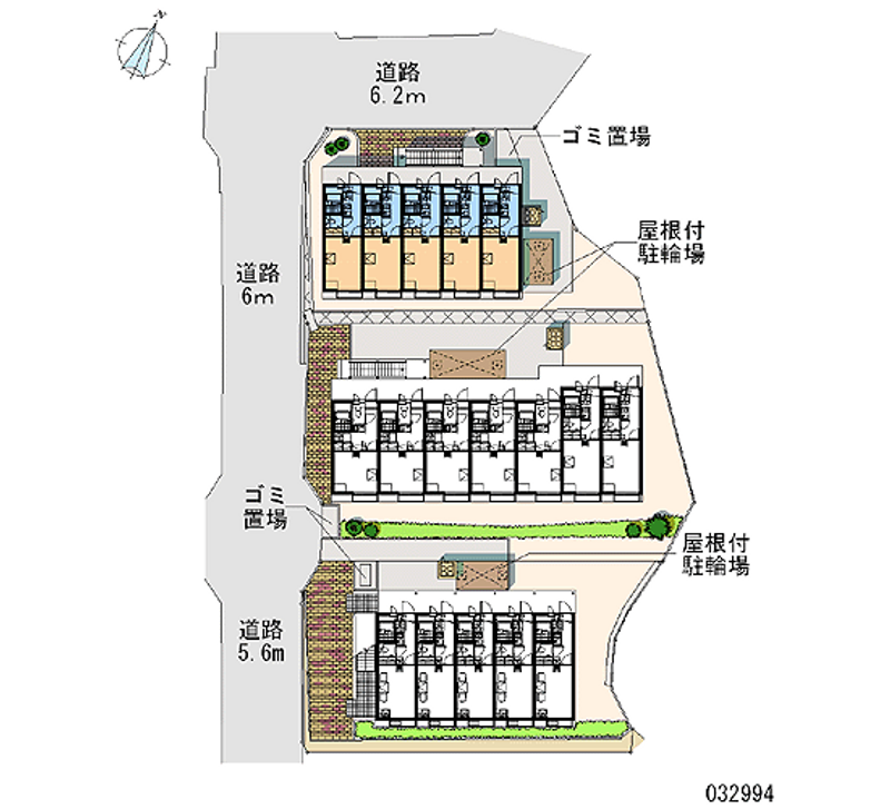 レオパレスＡＳＥＢＡⅢ 区画図
