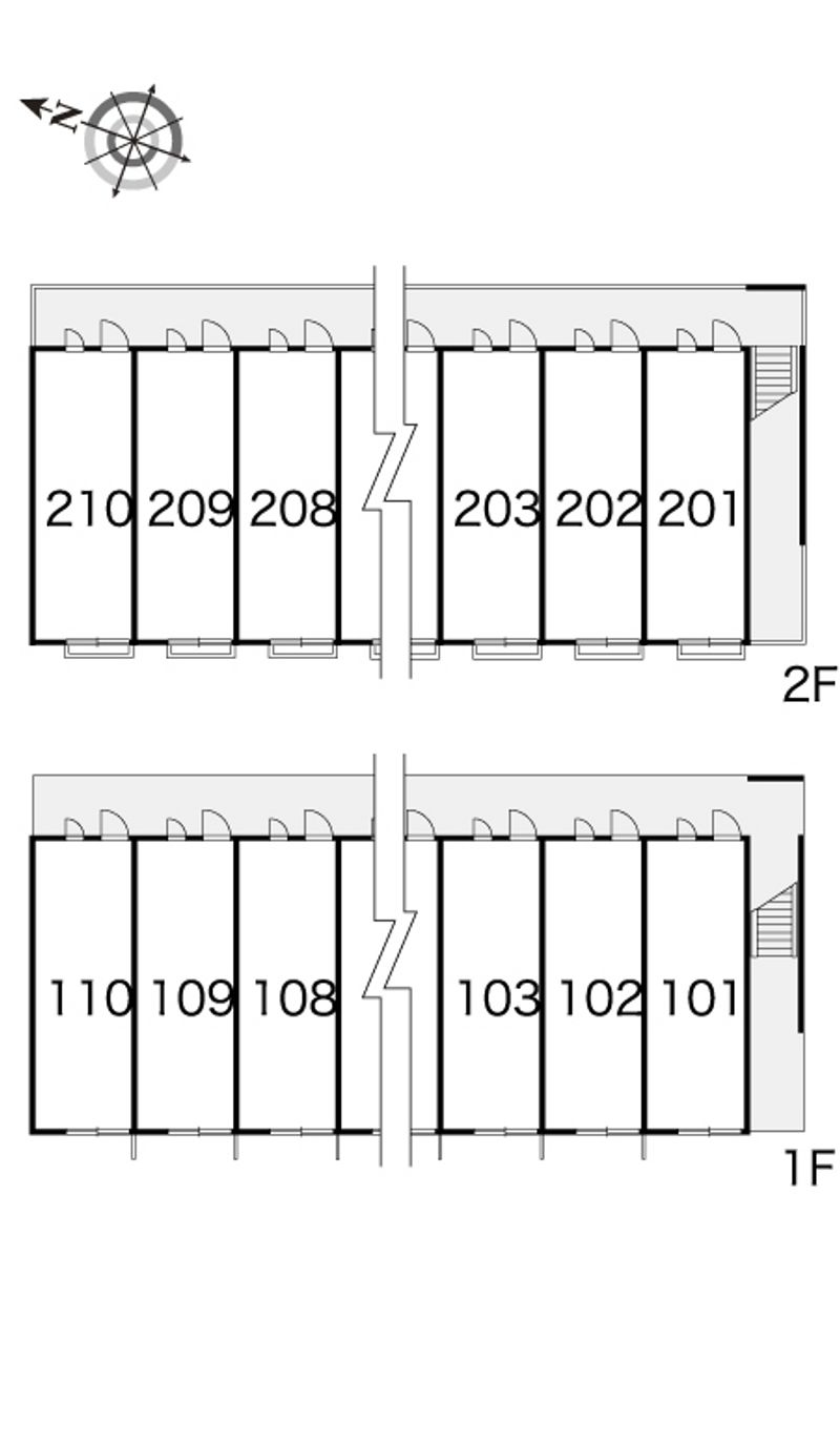 レオパレスＥＮＯＫＩＤＯ 間取配置図