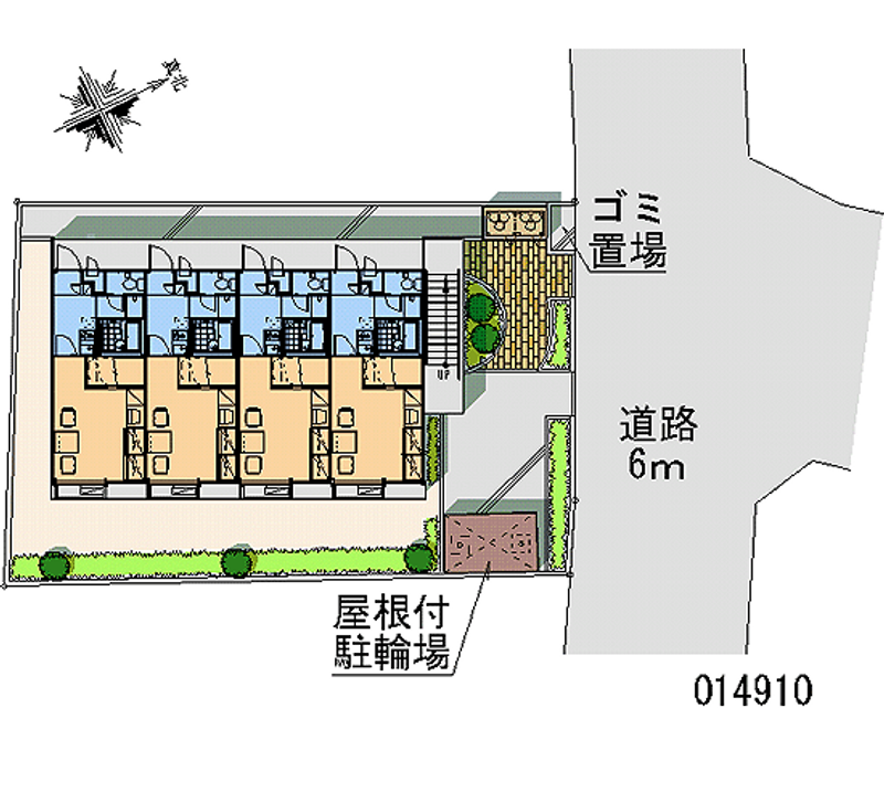 レオパレス中山ヒュッテ 区画図