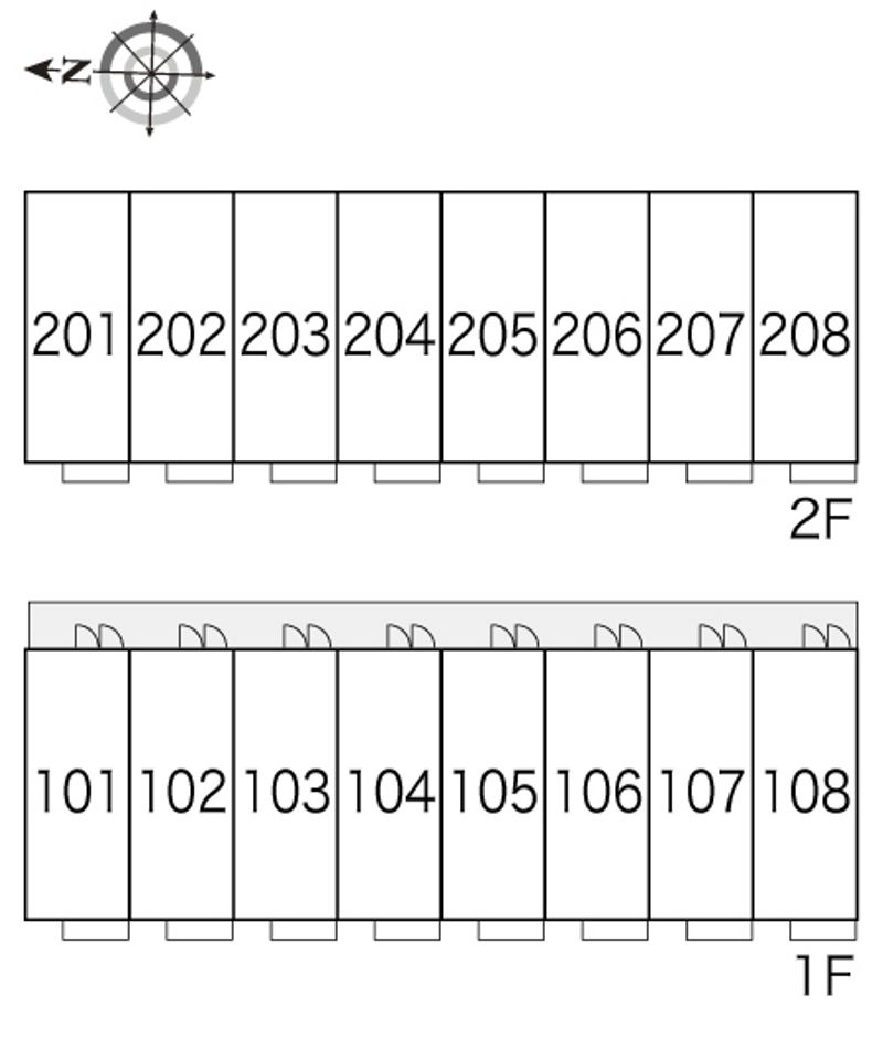レオパレスウエストサイド 間取配置図