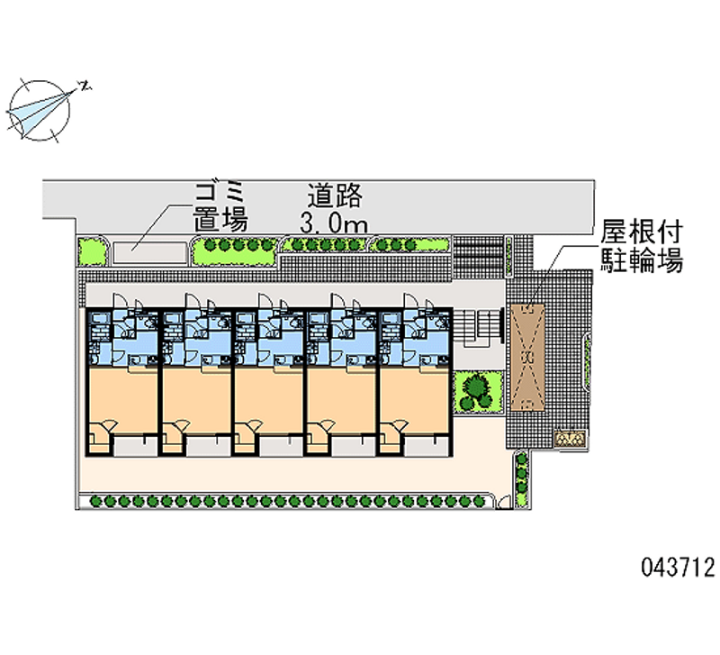 レオネクストグレースクレストⅡ 区画図