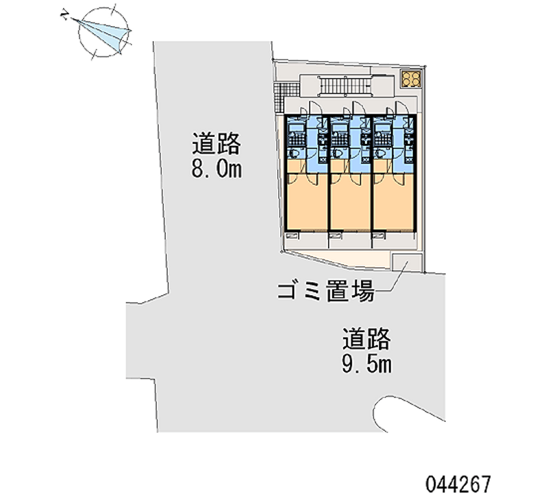 レオパレスハイム三ツ沢 区画図