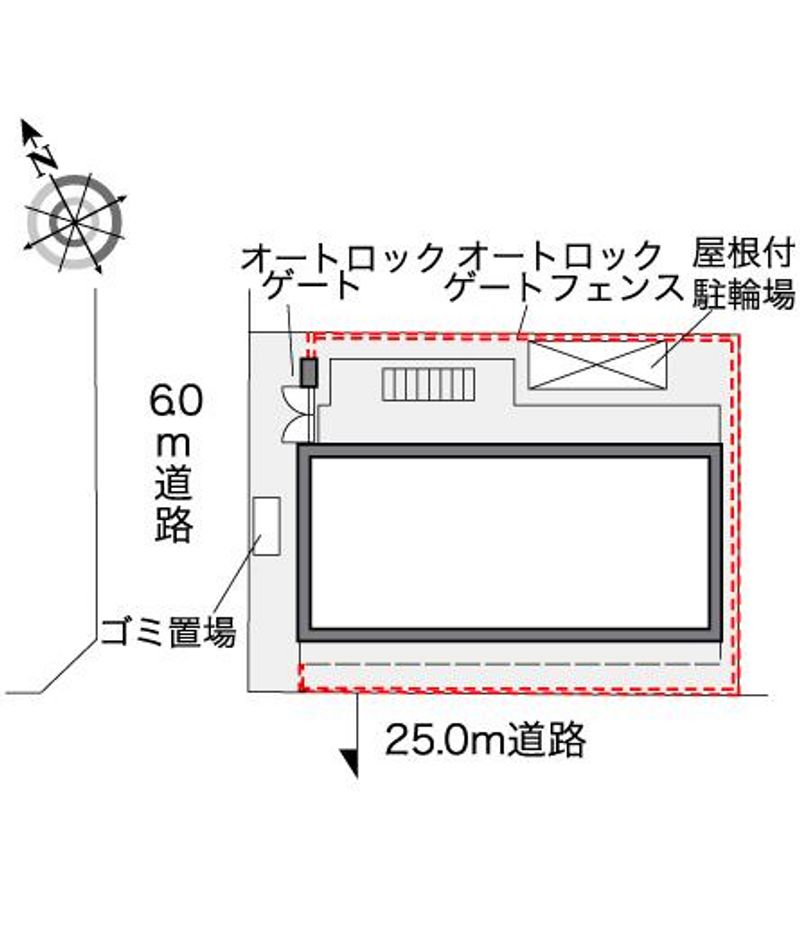 レオパレス鹿沼台ＬＡ１ 配置図