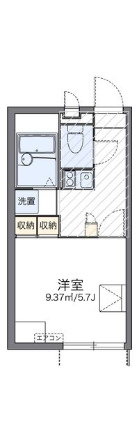 レオパレスベルウッド 間取り図