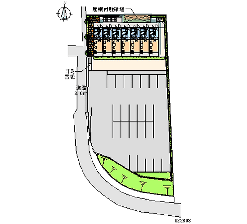 レオパレス待兼キャンパス 区画図