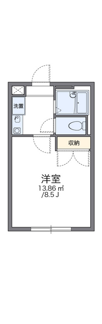 レオパレスリヴェール国母 間取り図