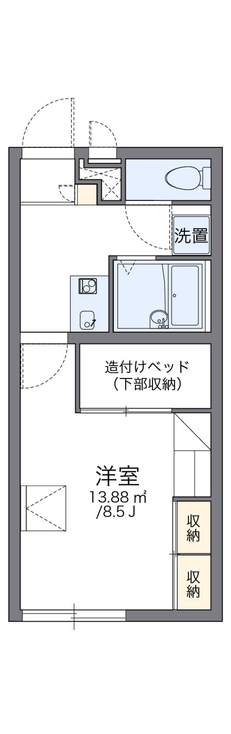 レオパレスディアビレッジ 間取図