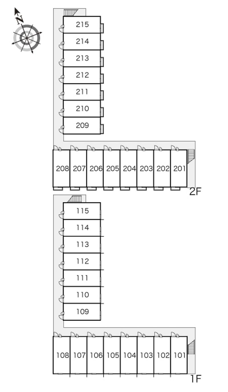 レオパレスはまゆう 間取配置図