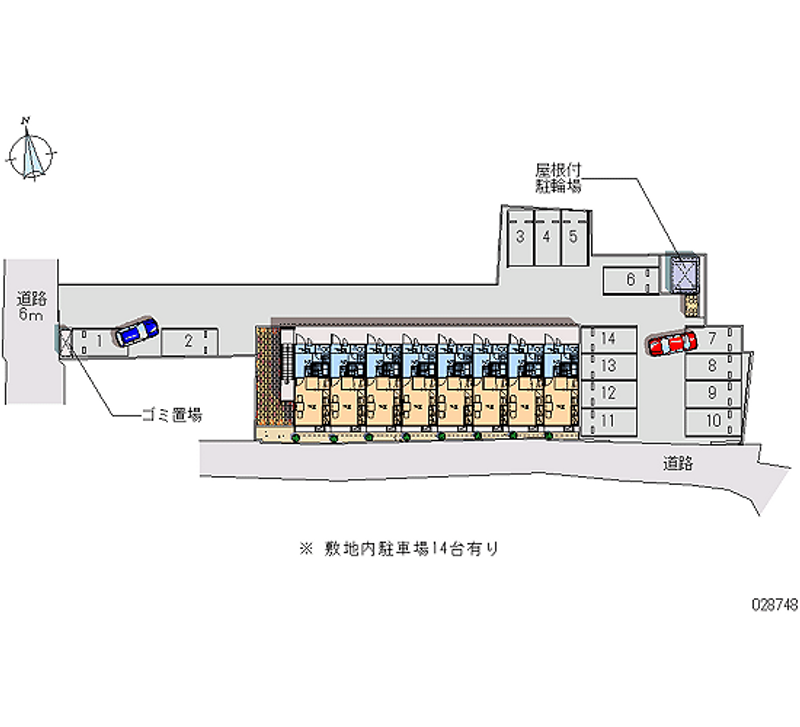 レオパレスあめか 月極駐車場