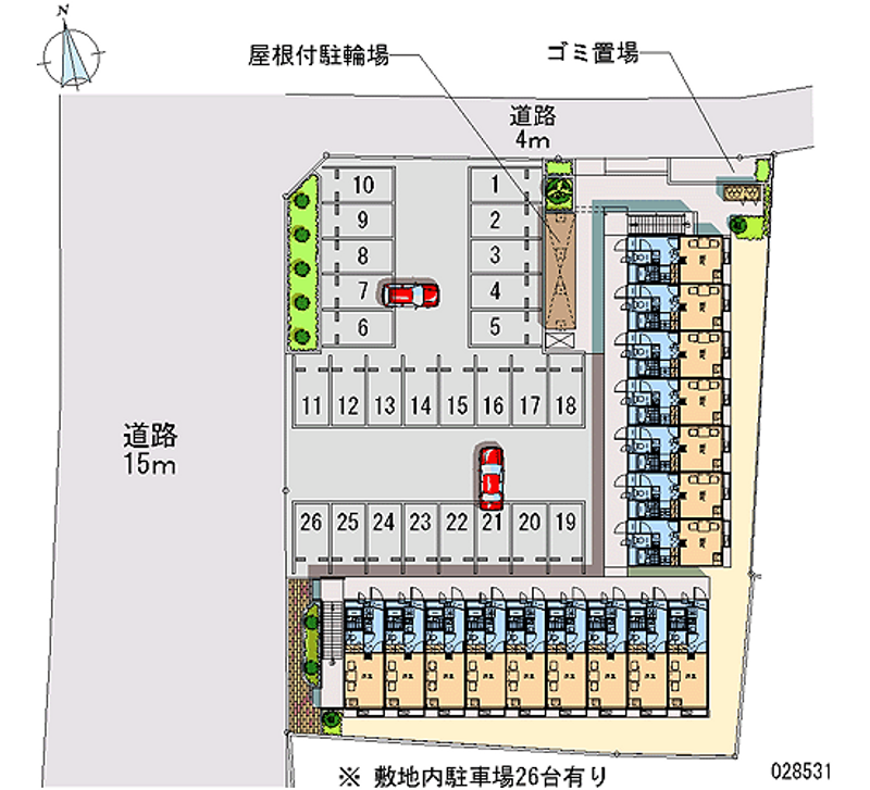 レオパレスエル　ヴェローナ 月極駐車場